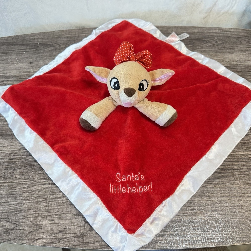 Rudolph Clarice Santa's Helper Baby Blanket Lovey Security 2016 Kids Preferred